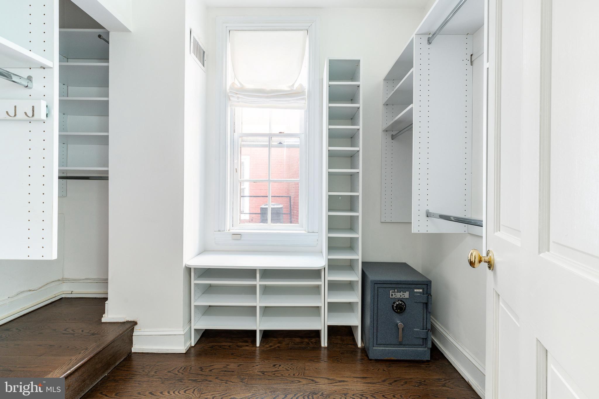 632 Spruce Street Philadelphia, PA 19106 - Photo 38 of 88 a view of walk in closet with empty racks