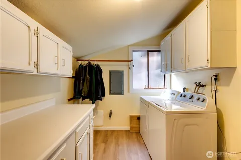 a room with storage and utility