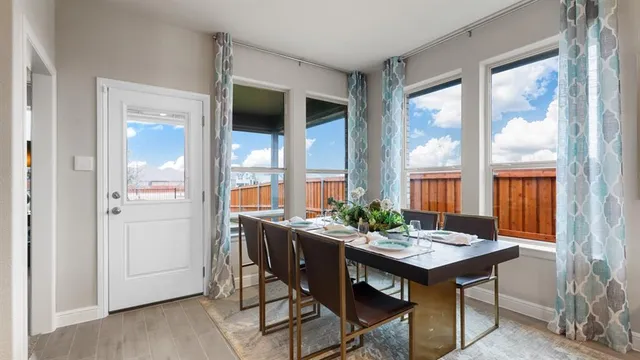 a kitchen with a stove and a microwave