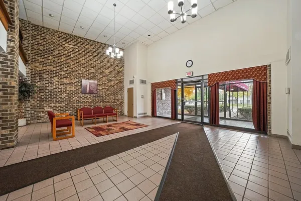 a very nice looking room with a large window