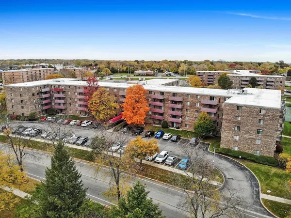 a view of a city with tall buildings
