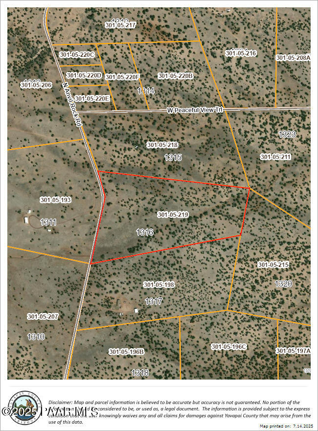 Lot 1316 North Anvil Rock Road Seligman, AZ 86337 - Photo 9 of 9 1316 over view