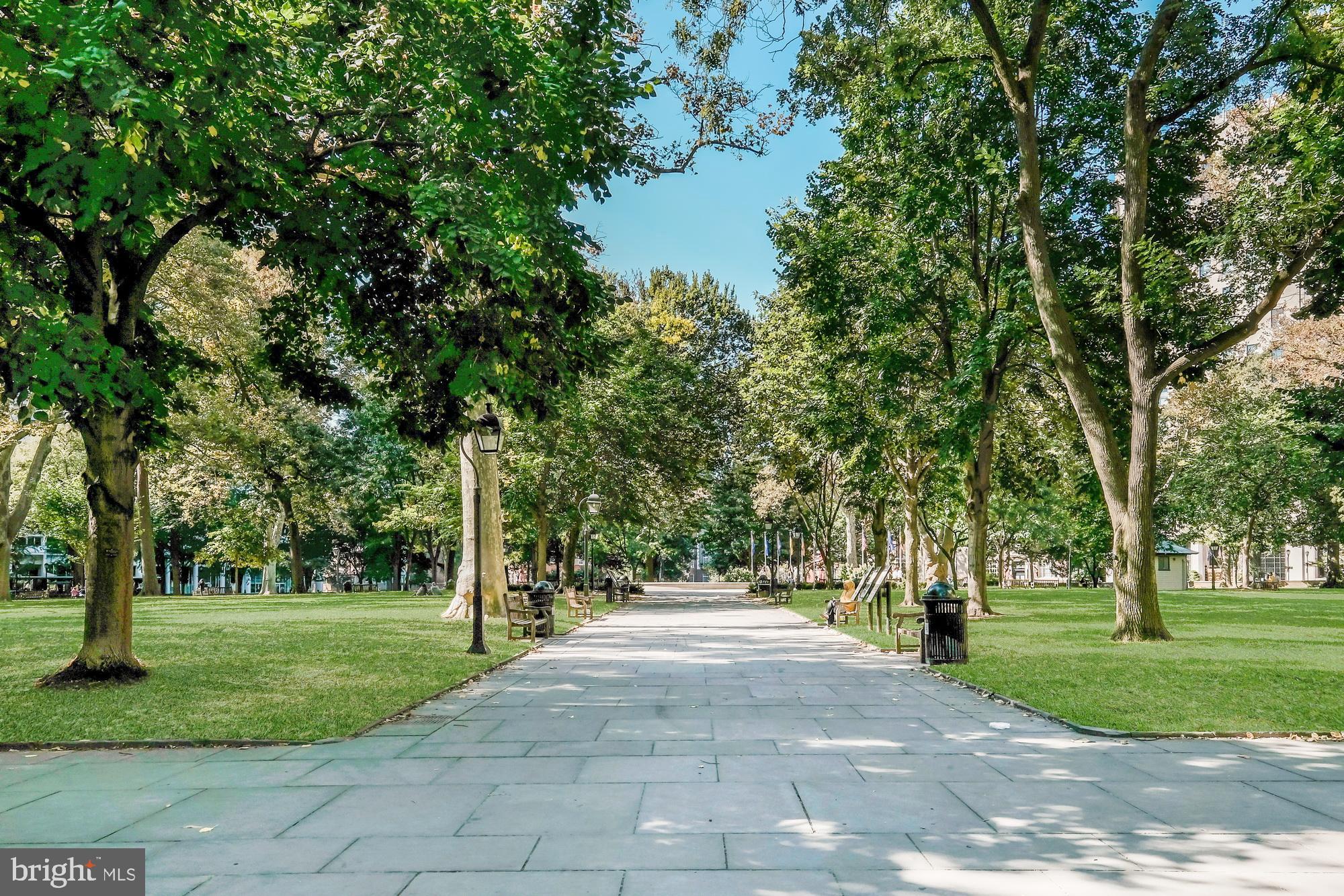 1316 Pine Street, Unit 3R Philadelphia, PA 19107 - Photo 11 of 12 a view of a park with tree s