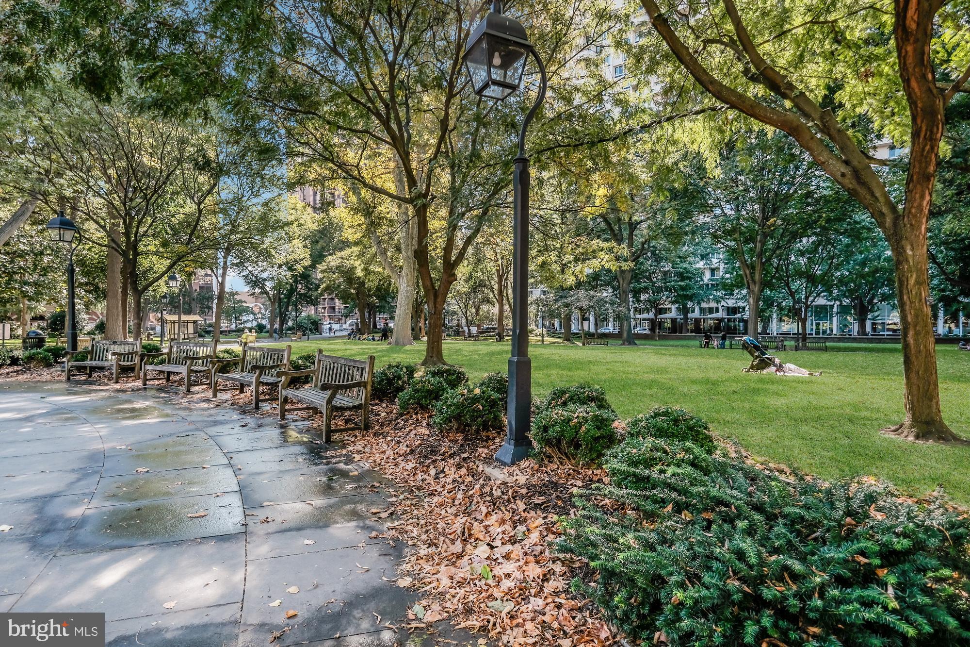 1316 Pine Street, Unit 3R Philadelphia, PA 19107 - Photo 9 of 12 a view of a park with large trees
