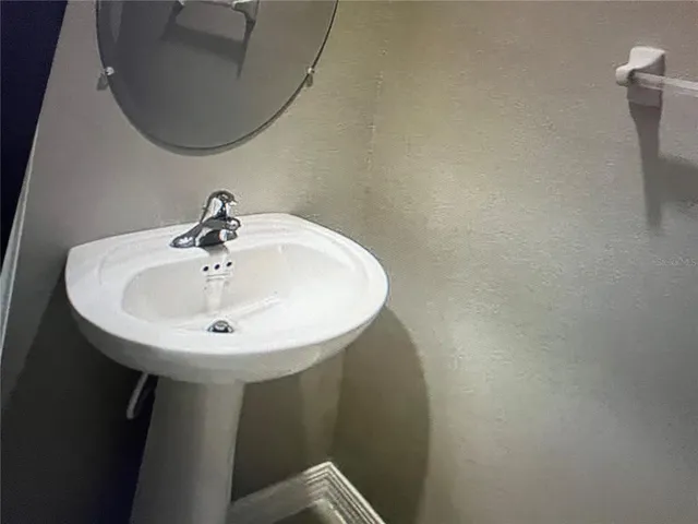 an empty room with closet