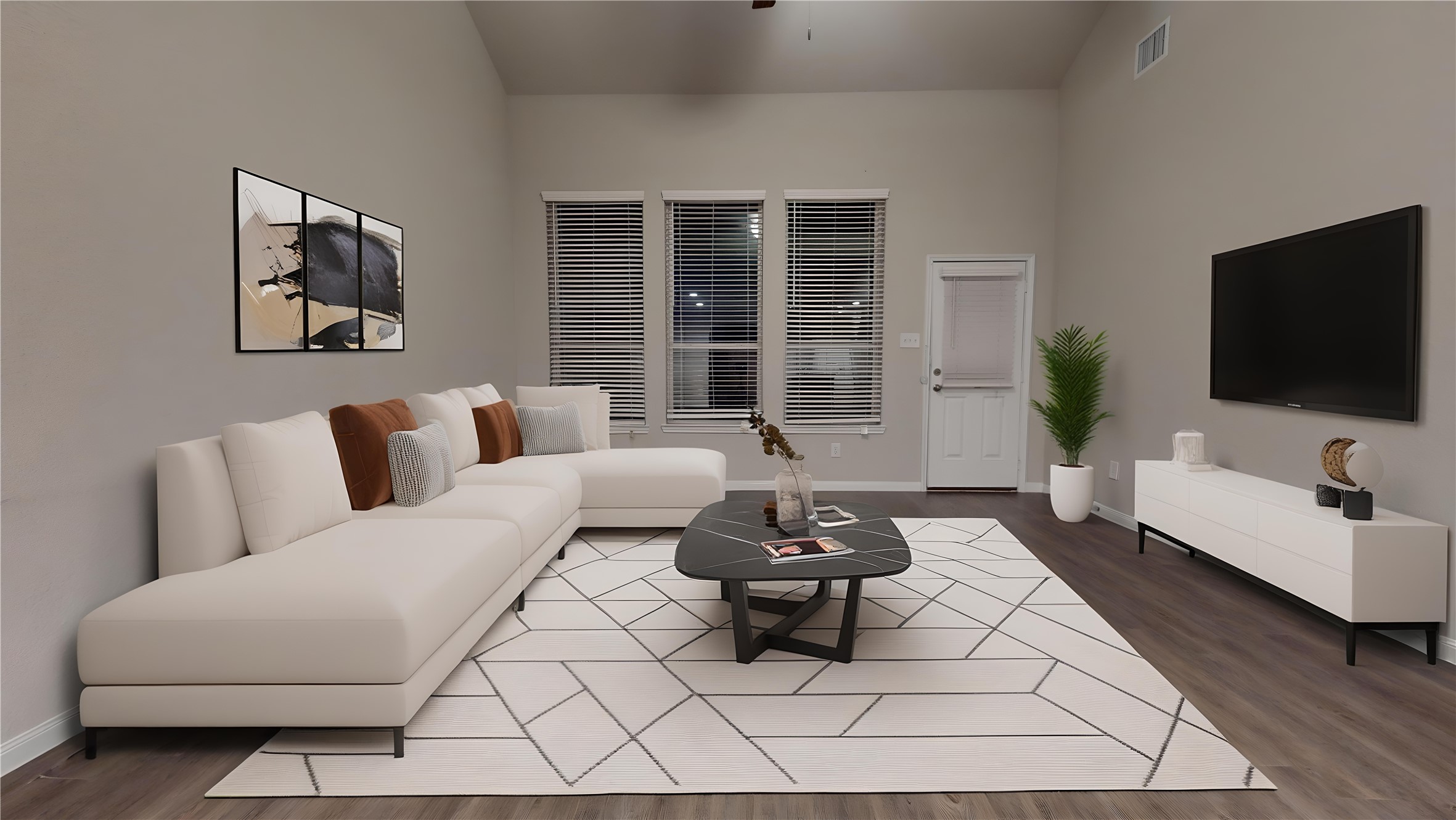 3535 Cannon Drive Conroe, TX 77301 - Photo 10 of 49 a living room with furniture and a flat screen tv