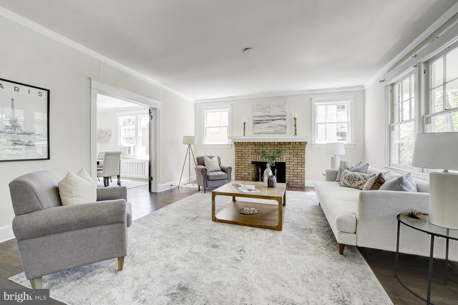 5533 33rd Street Northwest Washington, DC 20015 - Photo 9 of 47 Gracious Livingroom
