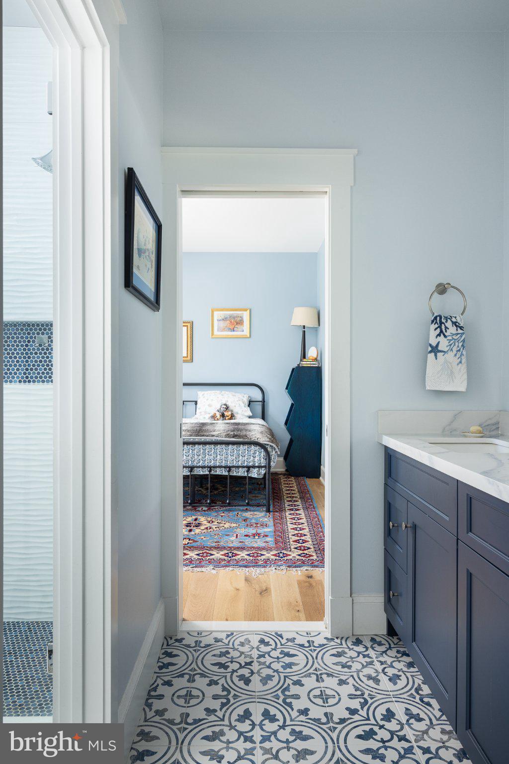 4905 16th Road North Arlington, VA 22207 - Photo 14 of 19 Charming hallway with coastal hues.