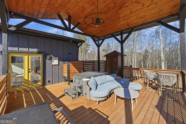 a view of outdoor seating