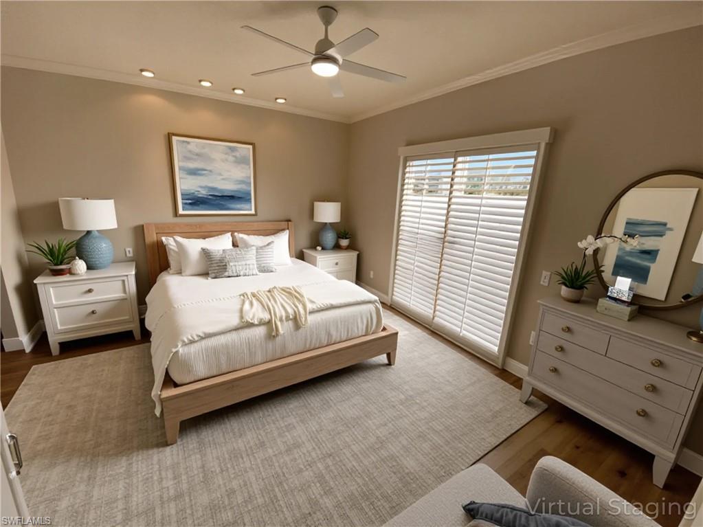 2740 Island Pond Lane Naples, FL 34119 - Photo 35 of 43 a bedroom with a bed and a dresser