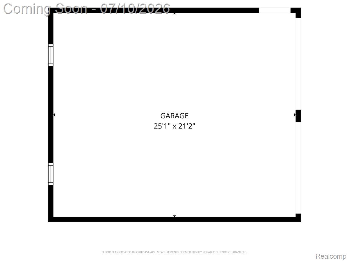 3381 North Fleming Road Fowlerville, MI 48836 - Photo 28 of 29 Garage Floorplan