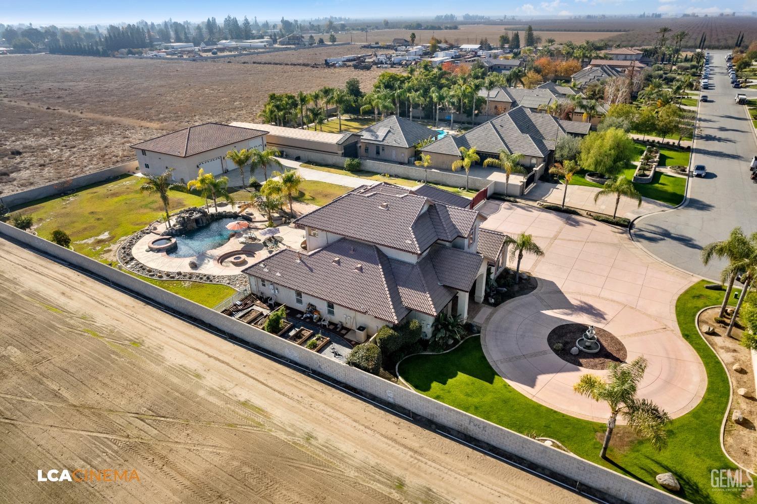 Undisclosed Address Bakersfield, CA 93314 - Photo 27 of 71 an aerial view of a house with a ocean view