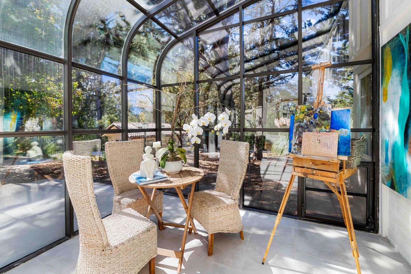 1268 Viscaino Road Pebble Beach, CA 93953 - Photo 15 of 47 a view of an outdoor space with seating area