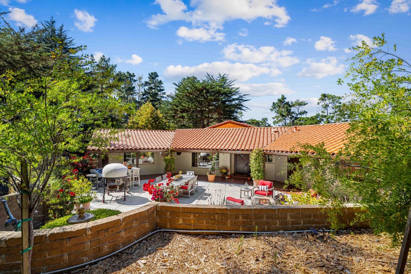1268 Viscaino Road Pebble Beach, CA 93953 - Photo 34 of 47 a view of a patio in front of house