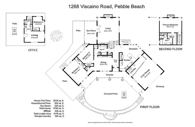 $3,195,000 | 1268 Viscaino Road, Pebble Beach, CA 93953