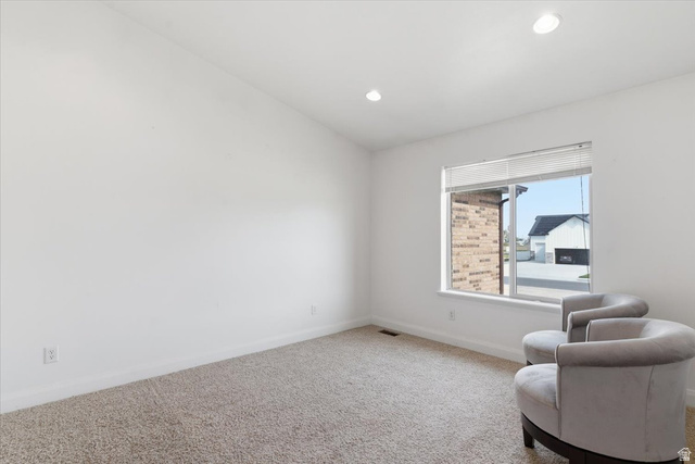 6237 West 4600th Street South Hooper, UT 84315 - Photo 5 of 48 Living area featuring carpet floors and recessed lighting