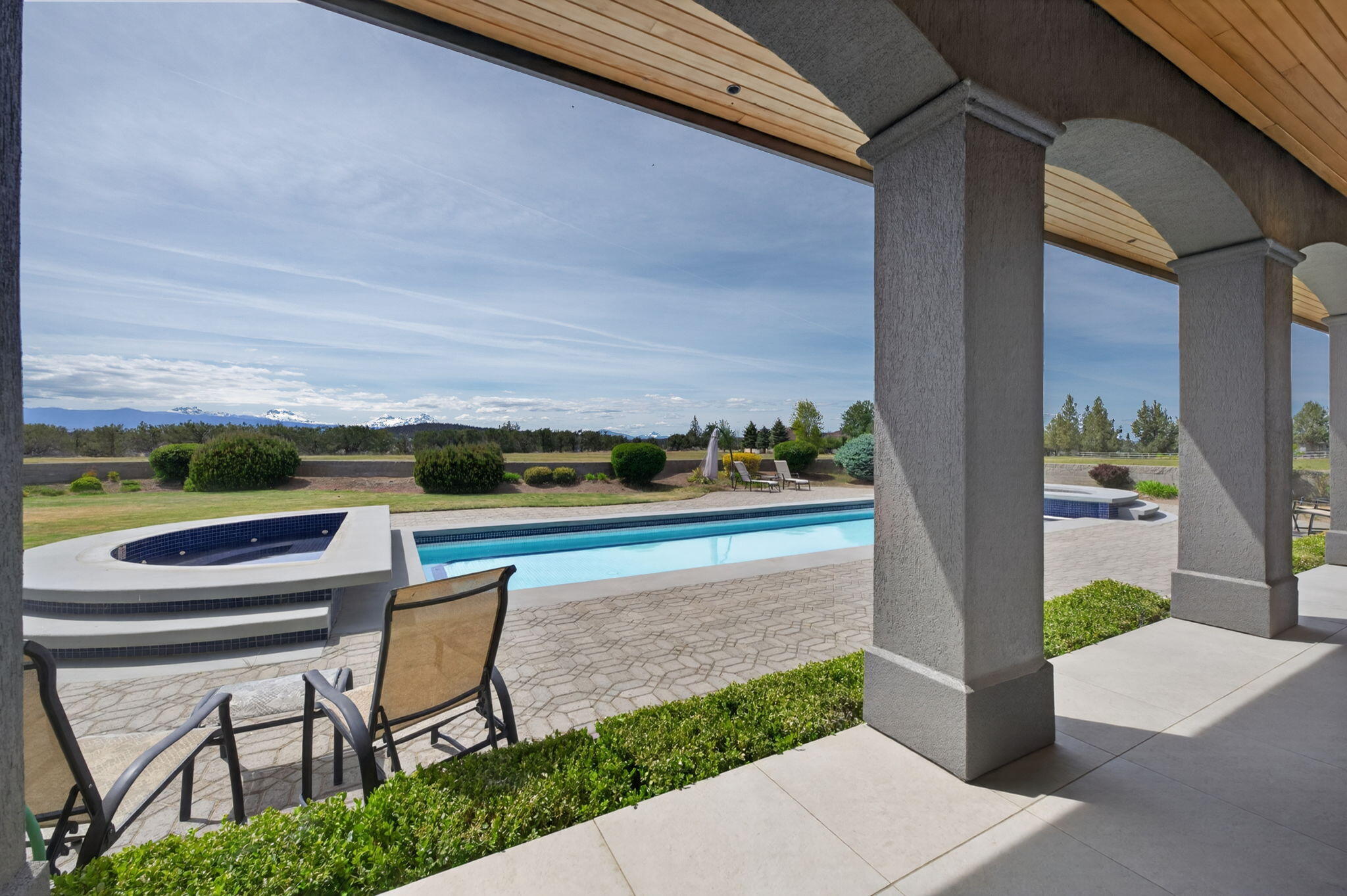 20180 Winston Loop Bend, OR 97703 - Photo 52 of 59 a view of yard from terrace with seating space
