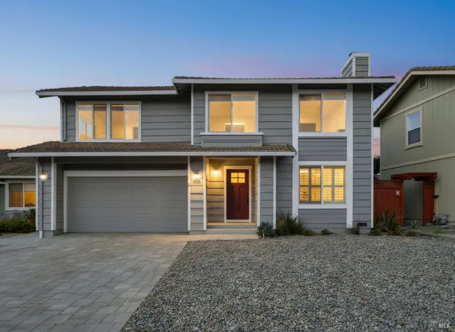 a front view of a house