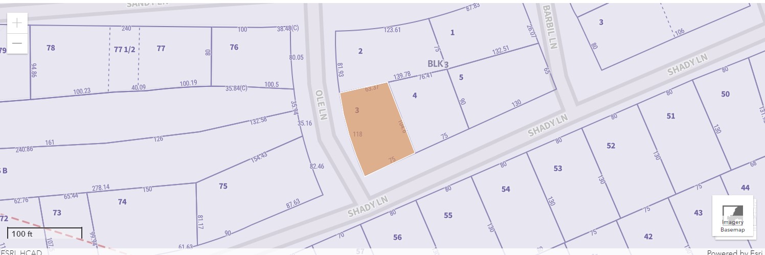 Corner Lot on Shady Ln and Ole Ln