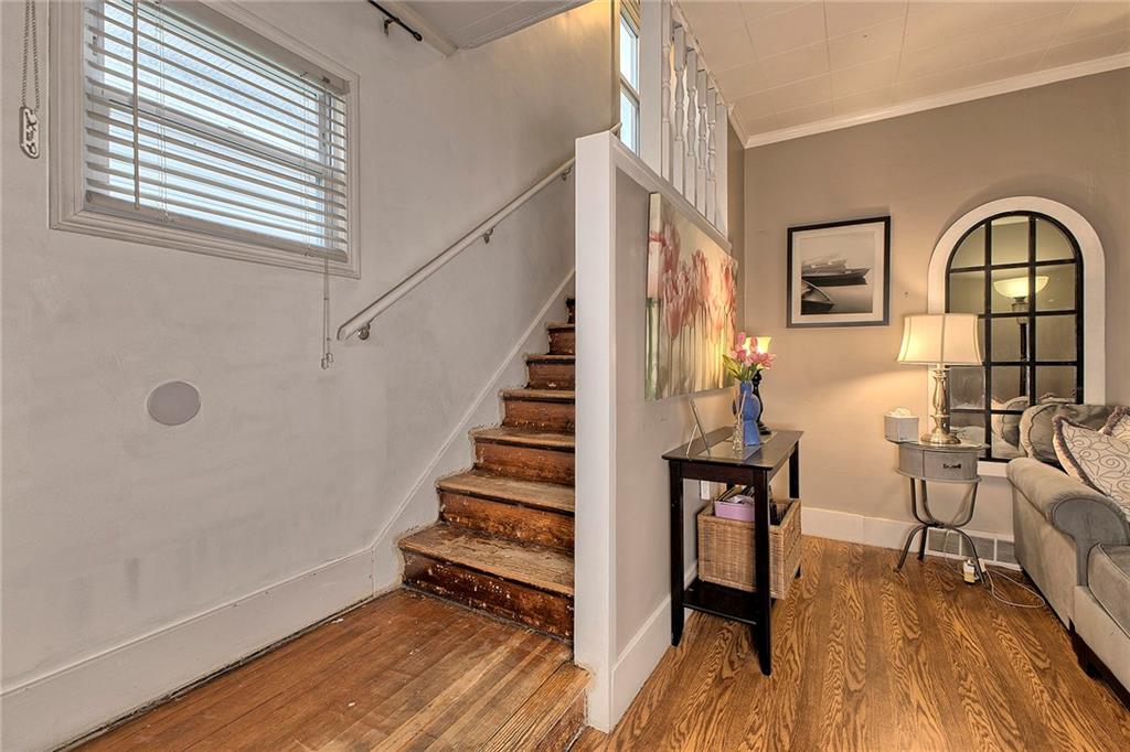771 6th Street Beaver, PA 15009 - Photo 3 of 28 a view of entryway with wooden floor and stairs