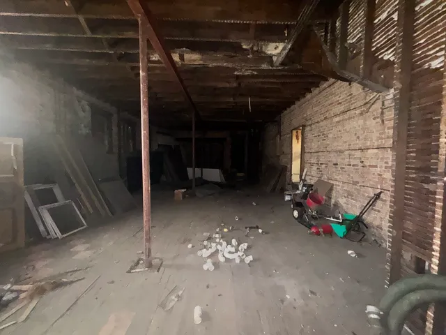 a view of empty room with projector