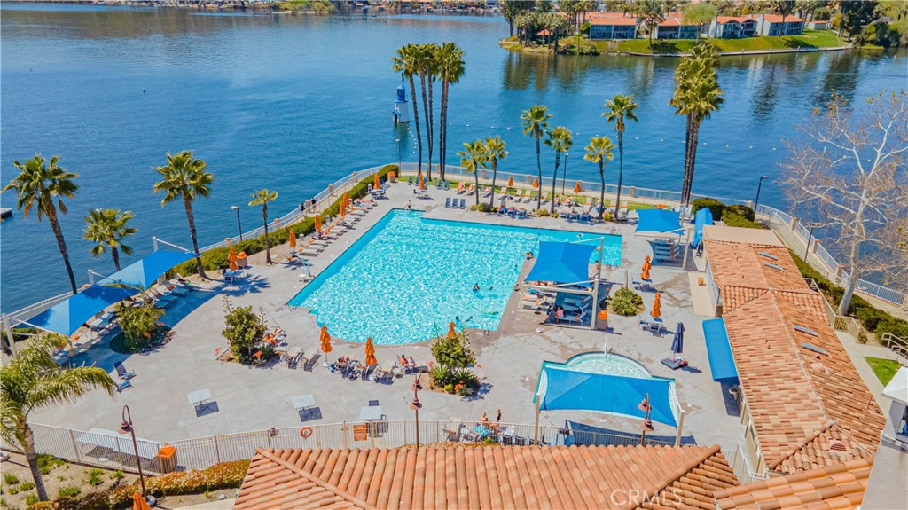 30026 Big Range Road Canyon Lake, CA 92587 - Photo 35 of 48 an aerial view of a house with a lake view