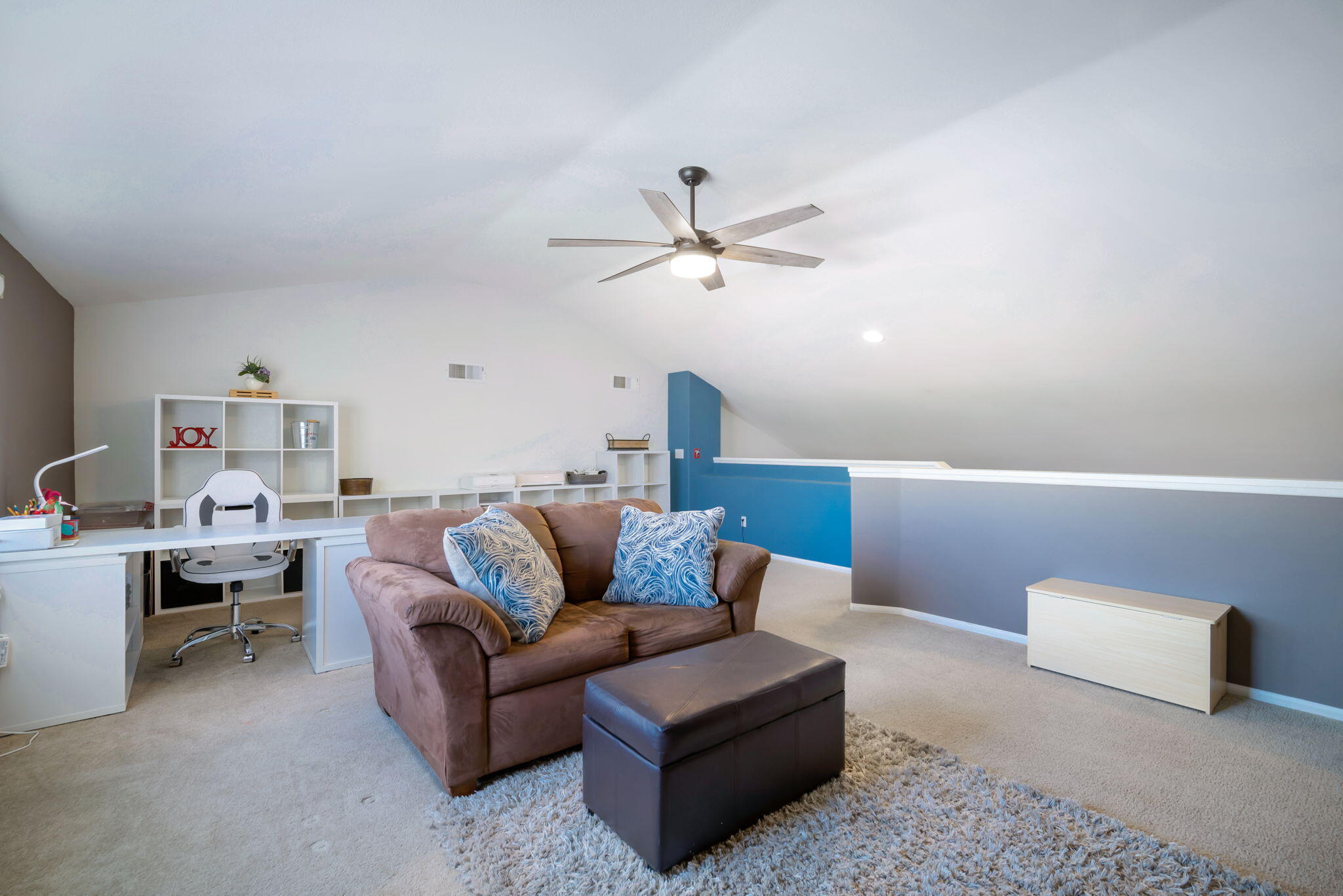 79350 Paseo Del Rey La Quinta, CA 92253 - Photo 21 of 41 a living room with furniture and a ceiling fan