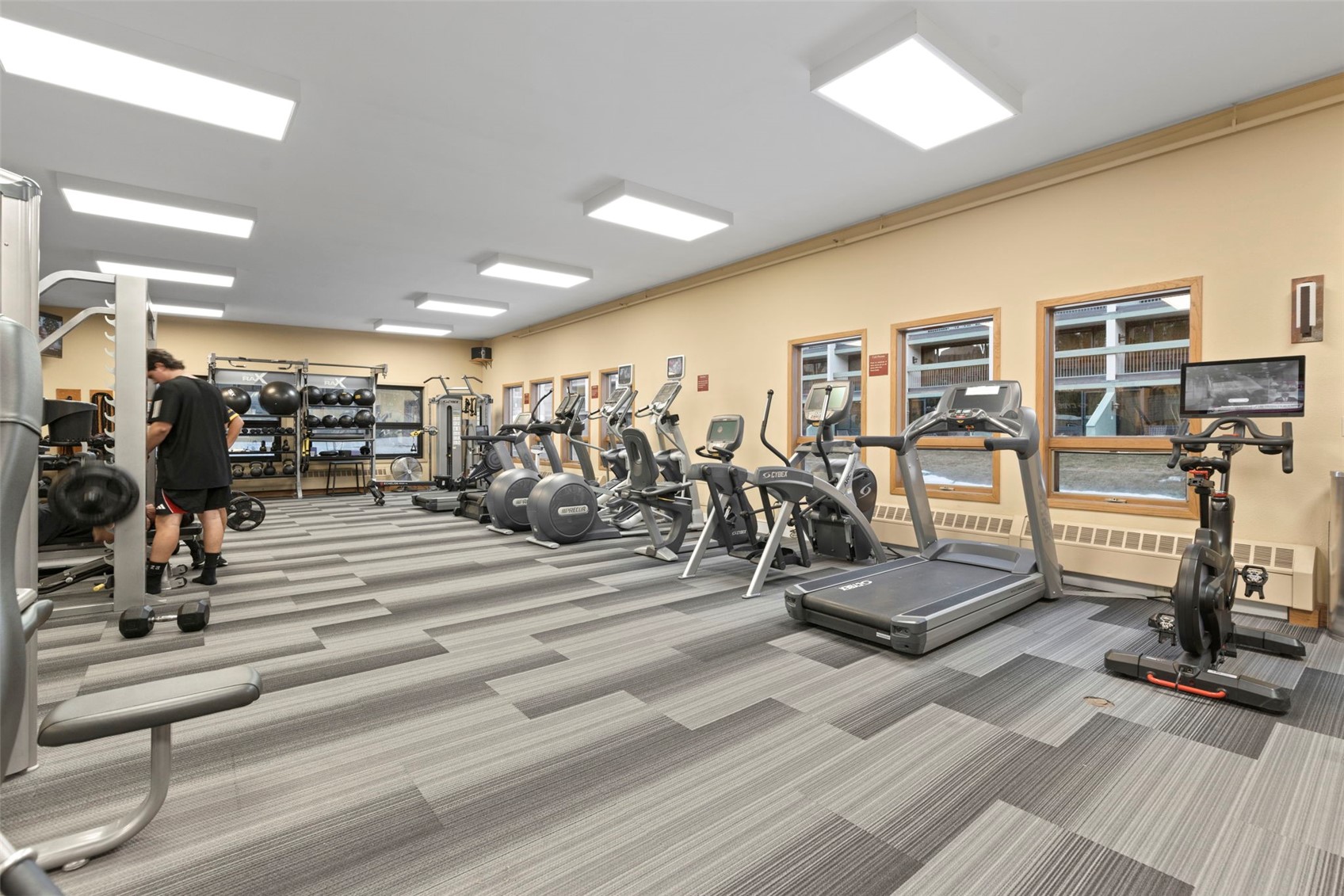 125 West Keystone Road, Unit 105 Keystone, CO 80435 - Photo 23 of 29 a view of a room with gym equipment