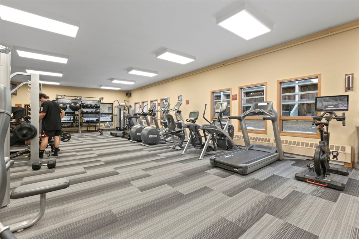 125 West Keystone Road, Unit 105 Keystone, CO 80435 - Photo 27 of 32 a view of a room with gym equipment