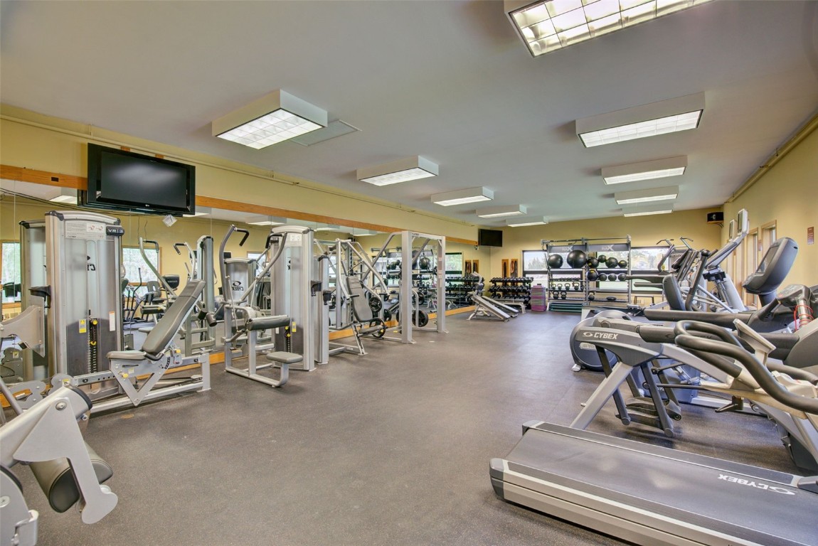125 West Keystone Road, Unit 105 Keystone, CO 80435 - Photo 28 of 32 a view of a room with gym equipment
