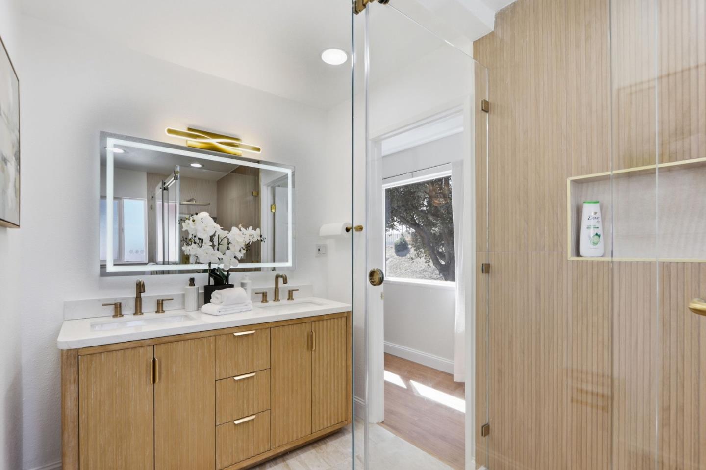 5888 Lean Way San Jose, CA 95123 - Photo 43 of 54 a bathroom with a sink vanity tub and shower