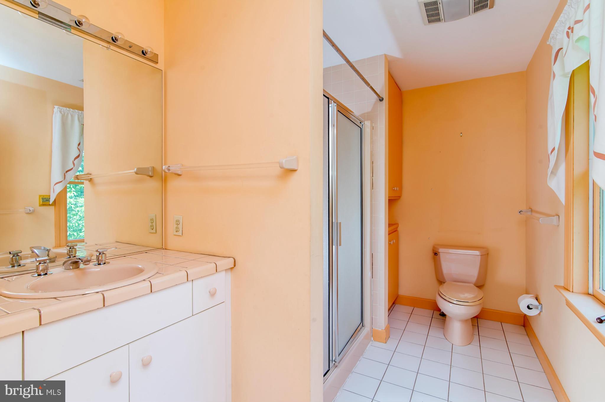 17615 Falls Road Upperco, MD 21155 - Photo 17 of 26 a bathroom with a sink a toilet and shower