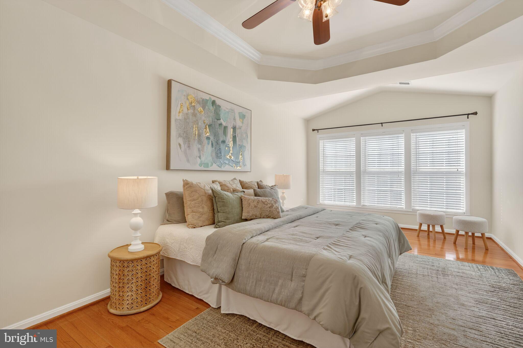 9144 Furey Road Lorton, VA 22079 - Photo 13 of 28 a bedroom with a bed and a large window