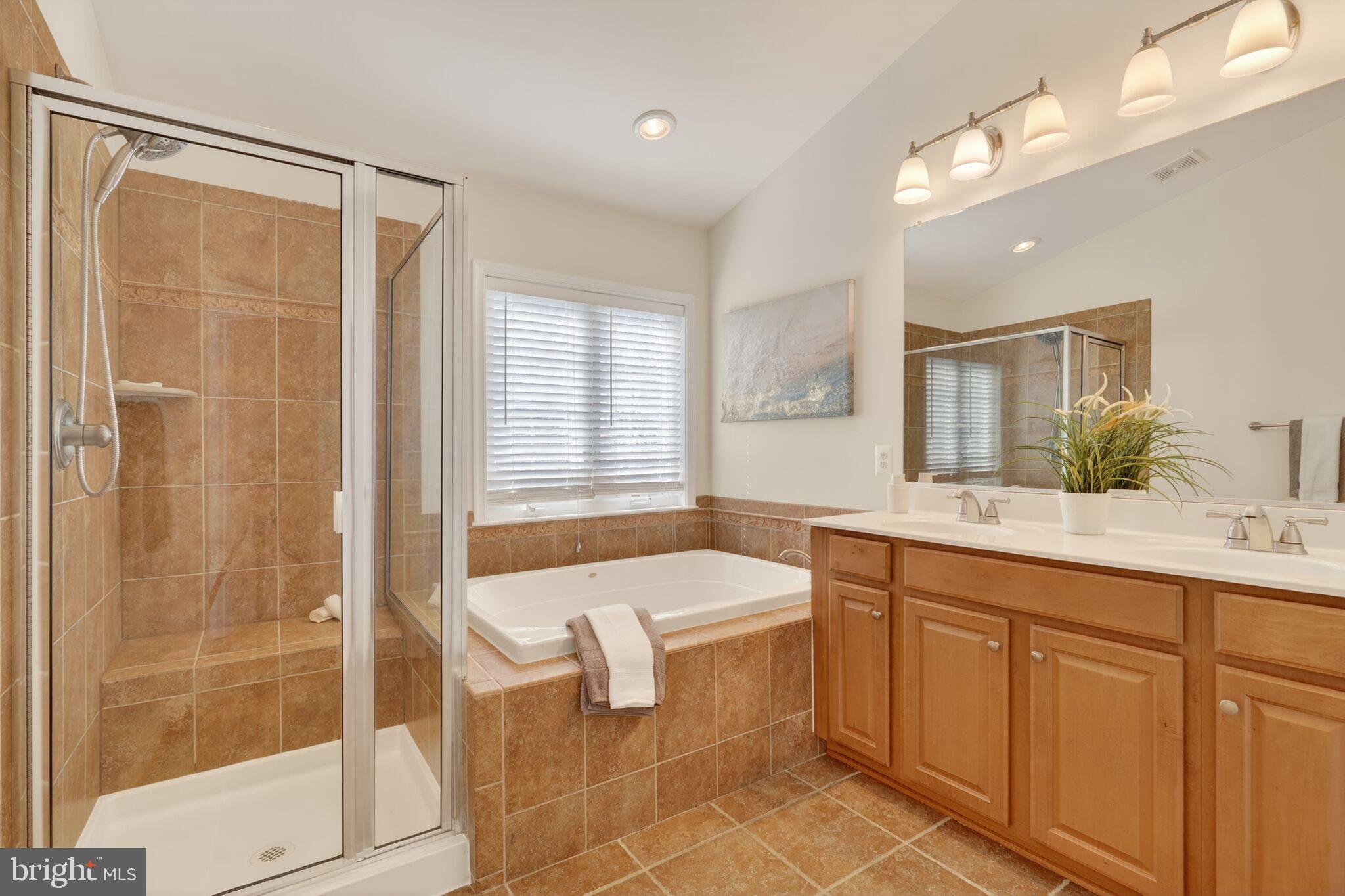 9144 Furey Road Lorton, VA 22079 - Photo 16 of 28 a bathroom with a tub sink and mirror