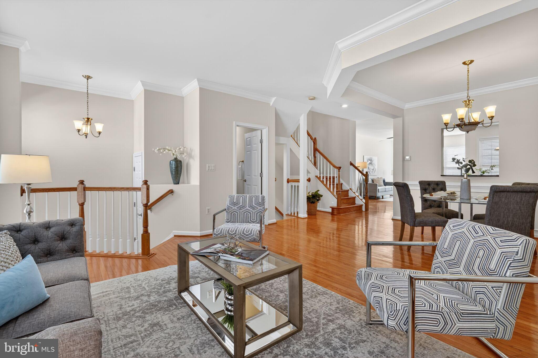 9144 Furey Road Lorton, VA 22079 - Photo 4 of 28 a living room with furniture and wooden floor