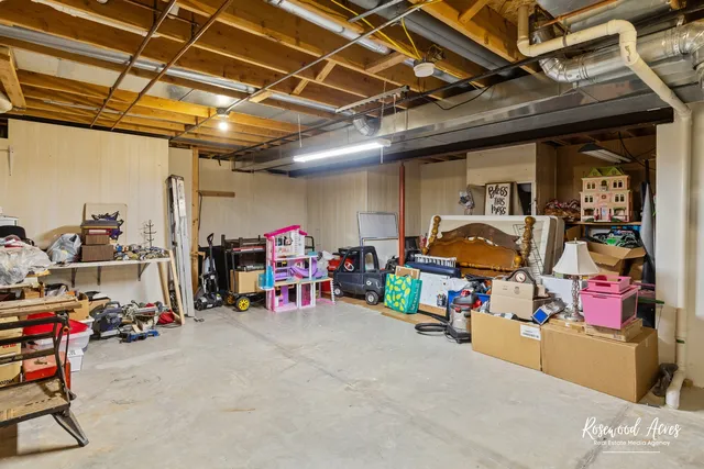 a view of storage and utility room