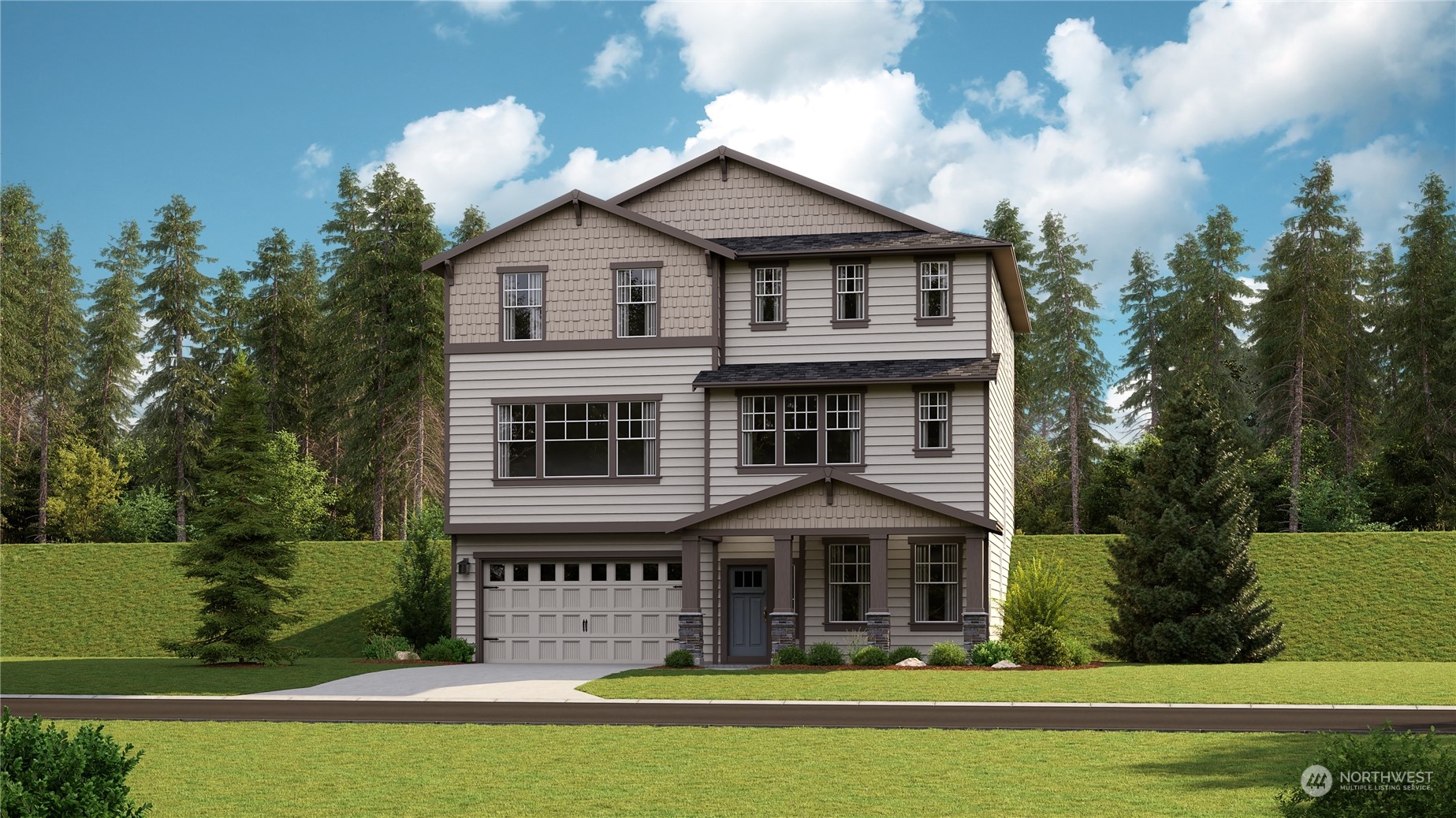 23317 41st Drive Southeast, Unit 23 Bothell, WA 98021 - Photo 1 of 4 a front view of a house with garden