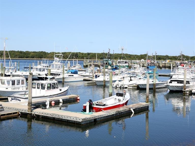 47 Sandy Neck Road East Sandwich, MA 02537 - Photo 25 of 35 a view of a lake with multiple boats and trees in the background