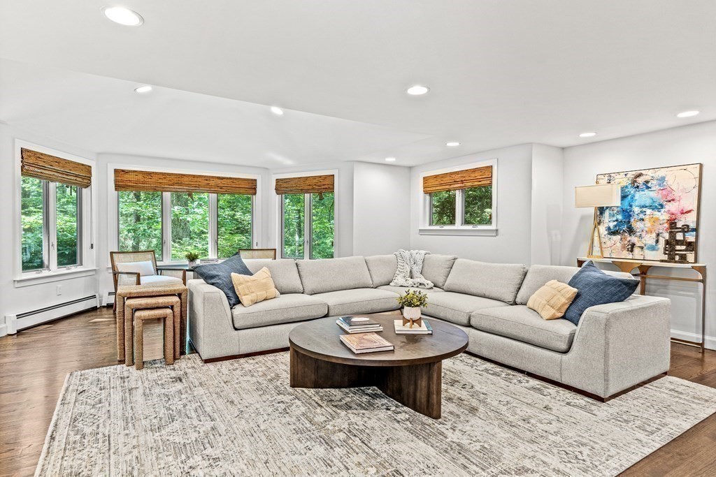 255 Westerly Road Weston, MA 02493 - Photo 17 of 35 a living room with furniture and a large window