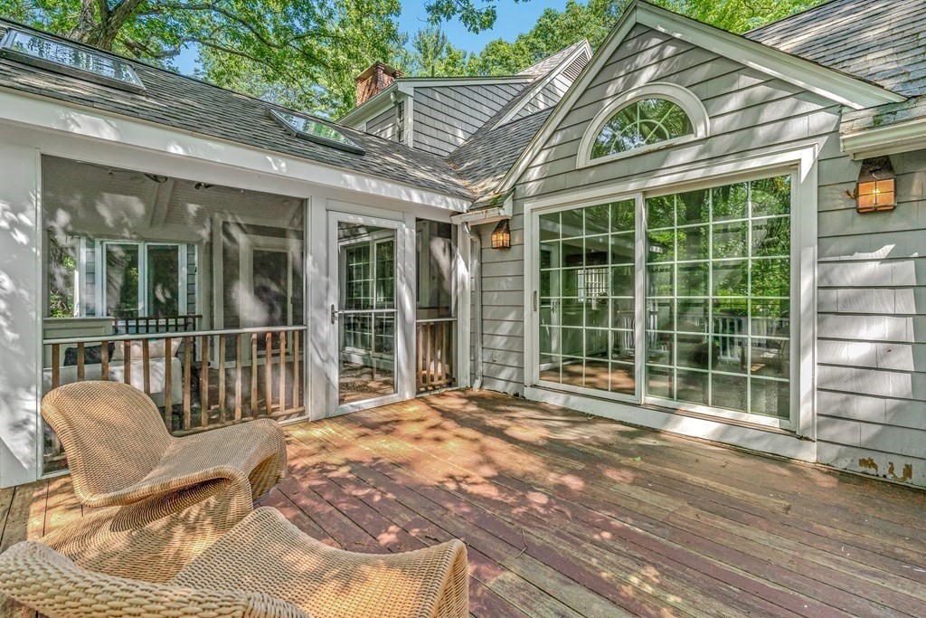 255 Westerly Road Weston, MA 02493 - Photo 35 of 35 a balcony with table and chairs