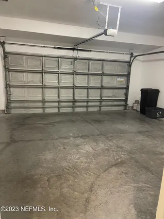 a view of a garage