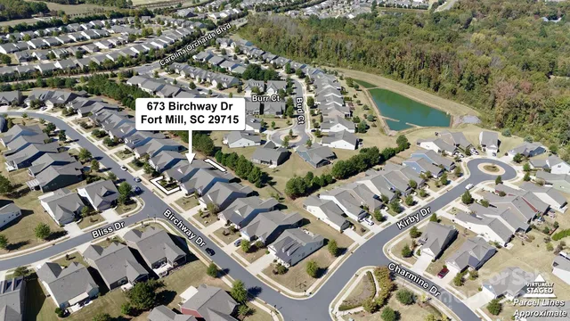 an aerial view of a city