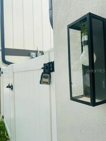 a view of front door