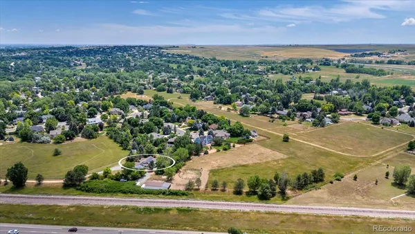 an aerial view of multiple house