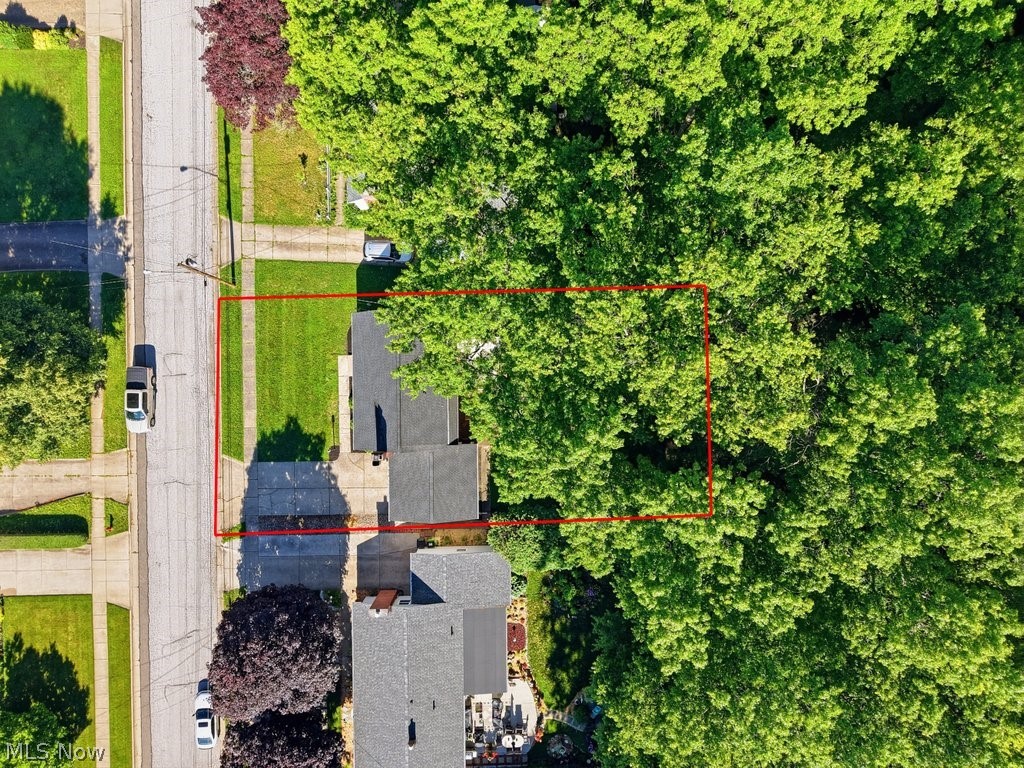 136 Pinehurst Road Munroe Falls, OH 44262 - Photo 45 of 48 Aerial property overview showcasing a residential street with sidewalks