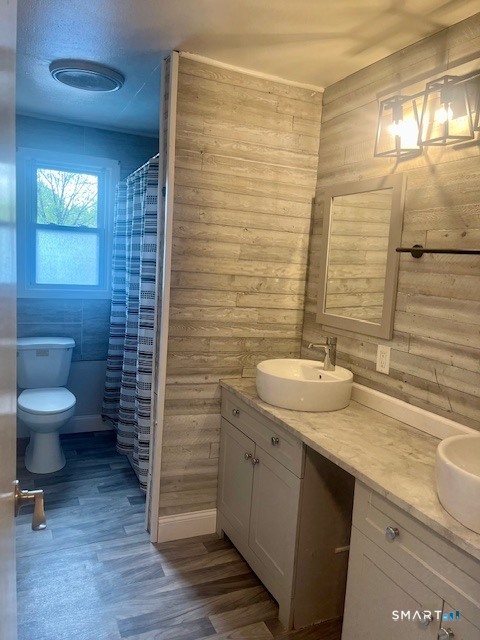 34 Keats Road Meriden, CT 06451 - Photo 9 of 19 a bathroom with a granite countertop sink toilet and shower
