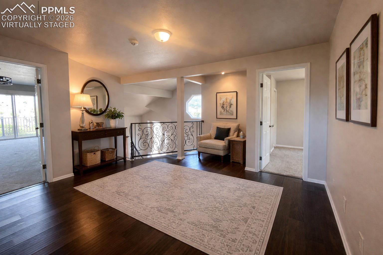1375 Blueberry Hills Road Monument, CO 80132 - Photo 22 of 49 Virtually Staged. Upper Hallway