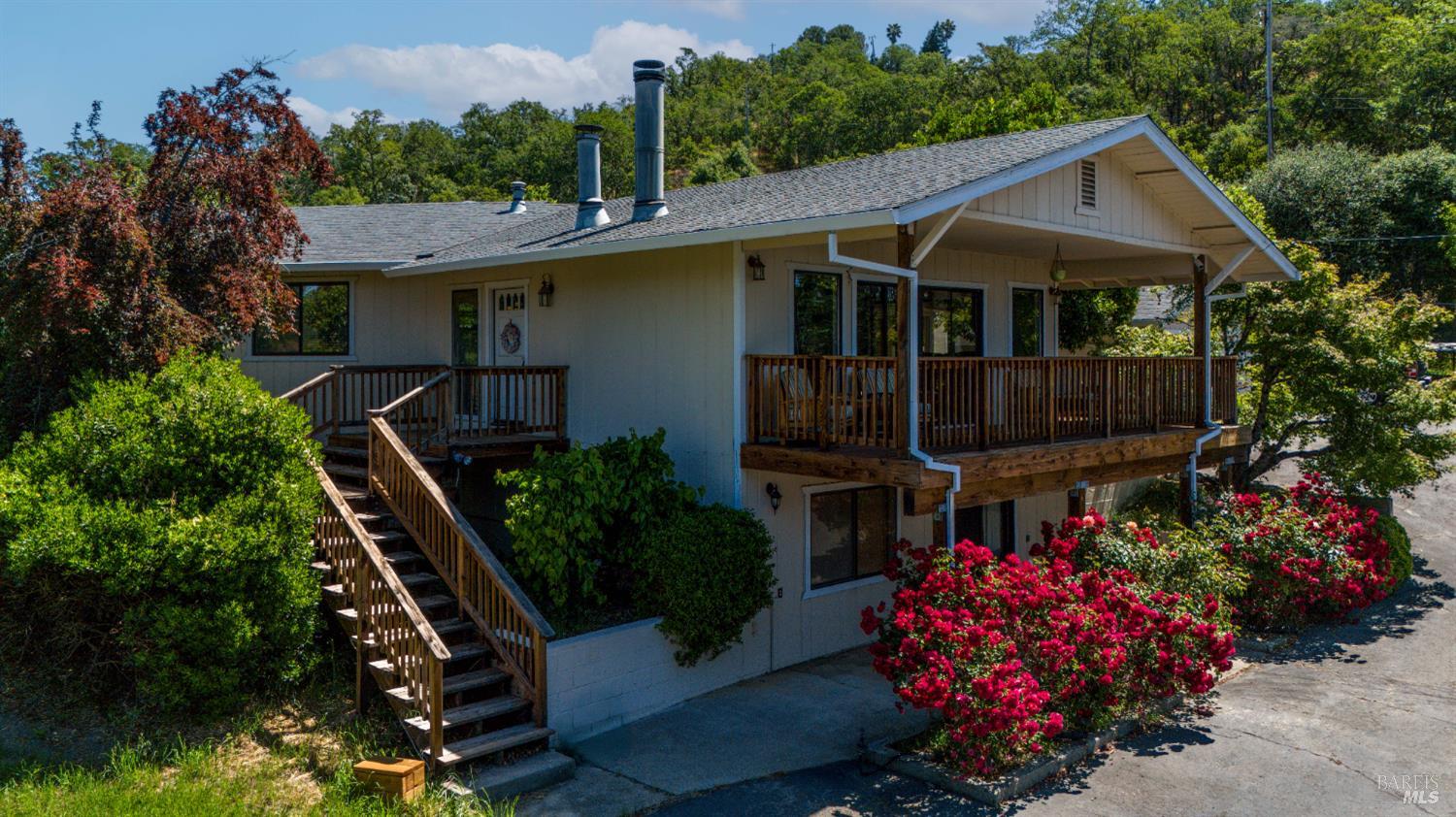 4901 Eastside Calpella Road Ukiah, CA 95482 - Photo 29 of 35 a front view of a house with a garden