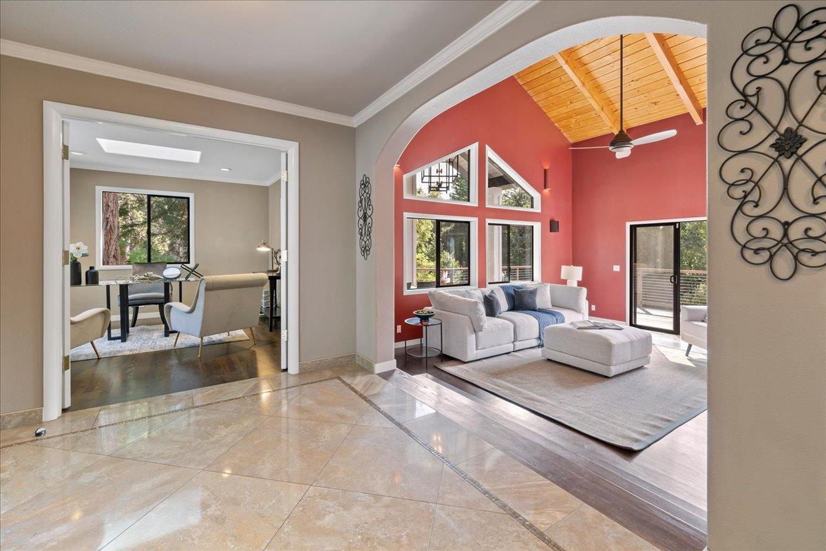 23435 Summit Road Los Gatos, CA 95033 - Photo 12 of 86 a living room with furniture and a large window