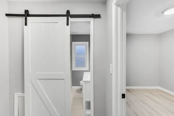 a view of bathroom with shower